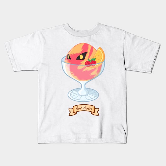 Bomb Sorbet Kids T-Shirt by Luna-Cooper